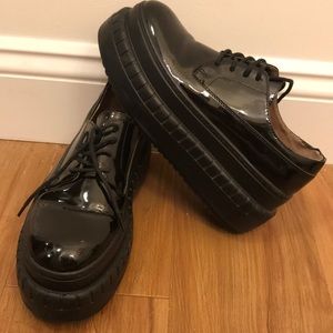 Acne platform loafers